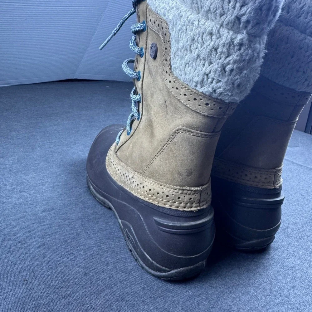 The North Face Women's Winter Snow Boots Insulated‎ Waterproof Cozy Tan Size 7